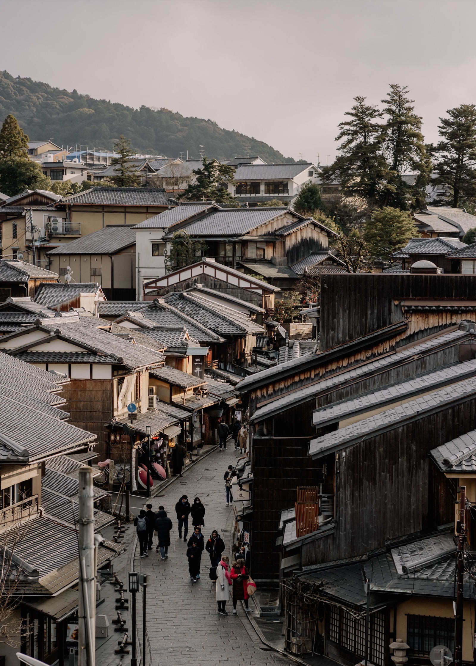 坂と屋根並み — The slope and rooftops