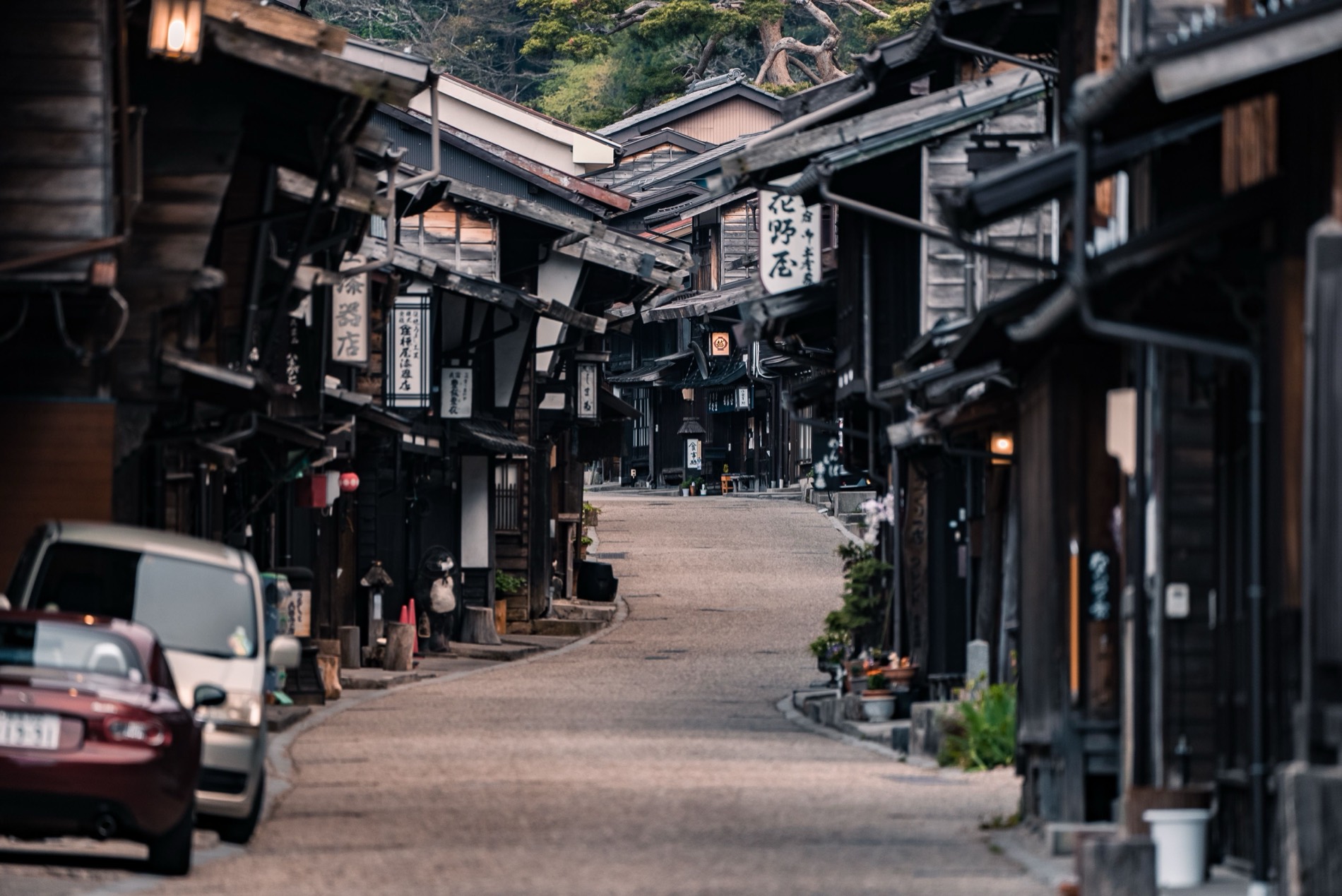 籠井宿の街道 — The main street