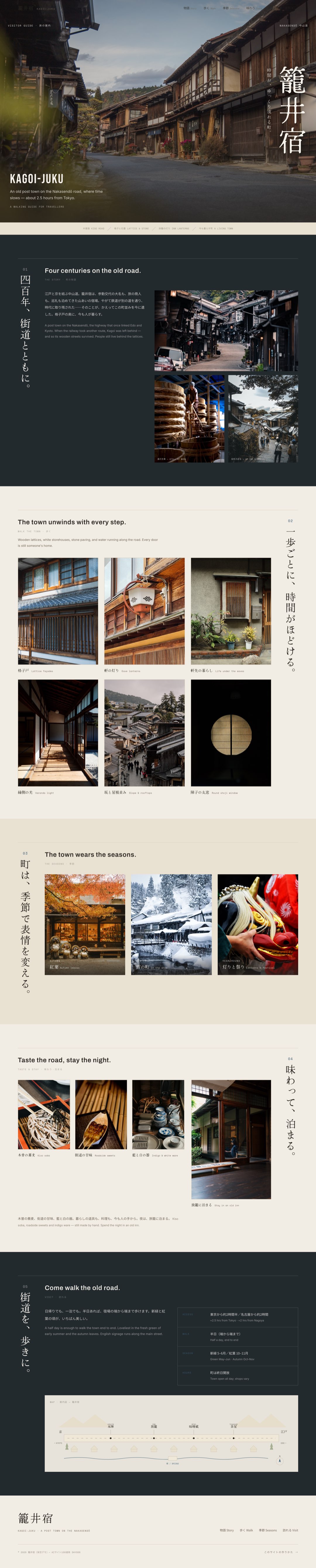 完成した全体(籠井宿)